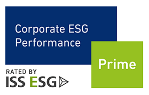 Logo of the ESG Performance Award – Link too ISS ESG