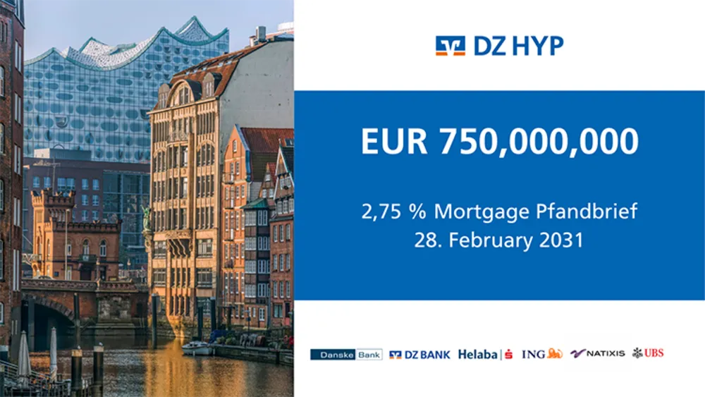 Infografik zur Emission eines Hypothekenpfandbriefes am 4. Januar 2024