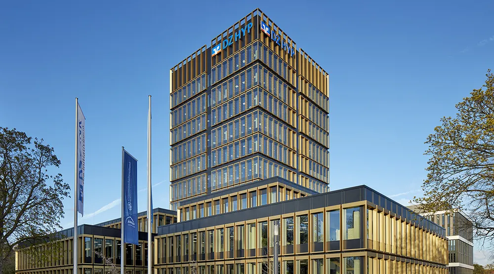 Außenansicht des DZ HYP Gebäudes in Münster Außenansicht des DZ HYP Gebäudes in Münster