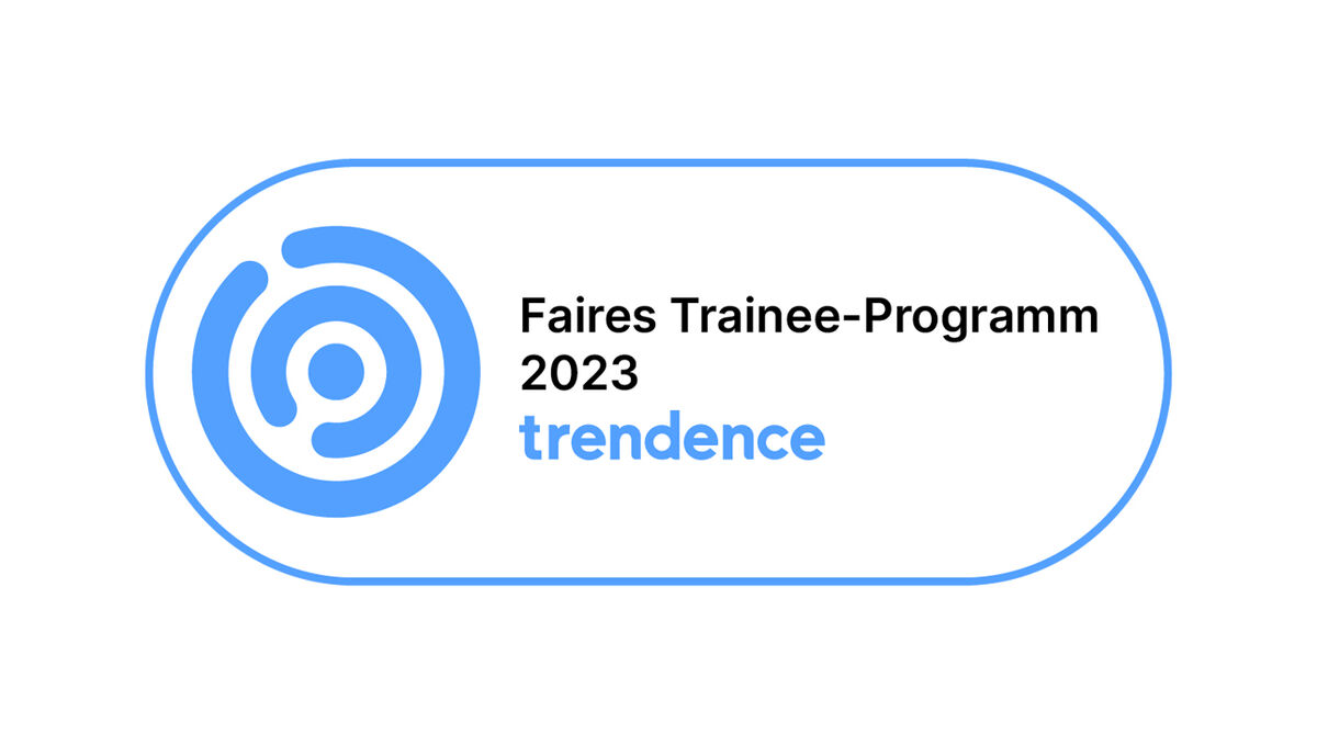 Das Logo von trendence, für eine faire Trainee Ausbildung