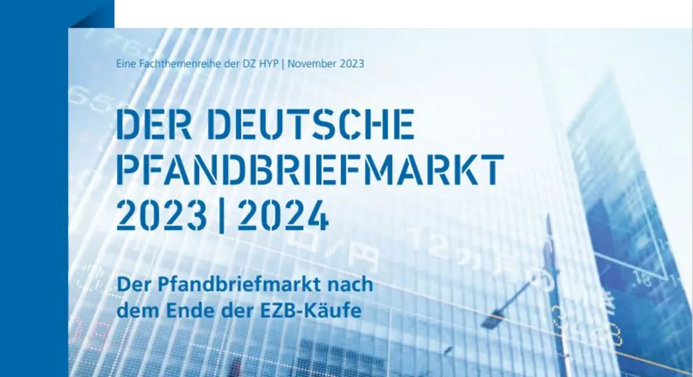Ausschnitt der Titelseite des Pfandbriefmarkt-Berichts 2023 Ausschnitt der Titelseite des Pfandbriefmarkt-Berichts 2023