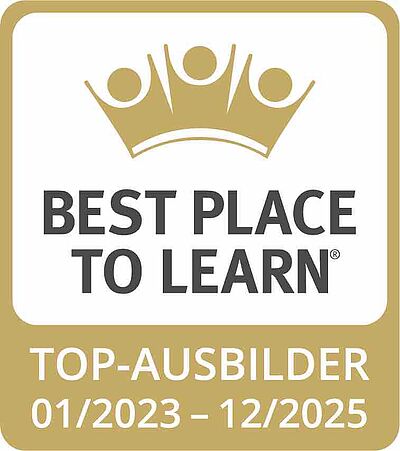 Logo für die Best Place To Learn Top-Ausbilder Zertifizierung – Link zu Best Place To Learn