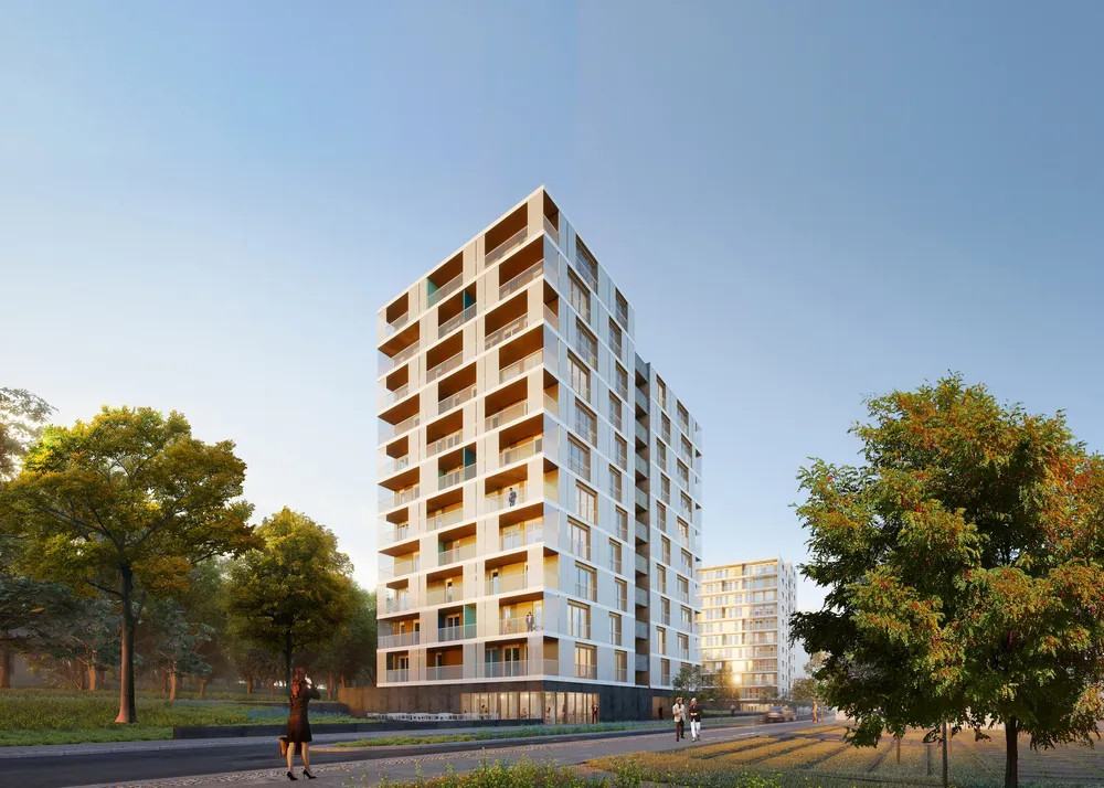 Visualisierung des Gebäudes Woodscraper in Wolfsburg Visualisierung des Gebäudes Woodscraper in Wolfsburg